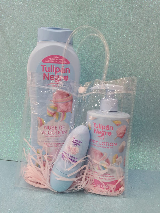 Pack Tulipán Negro Algodón de Azúcar